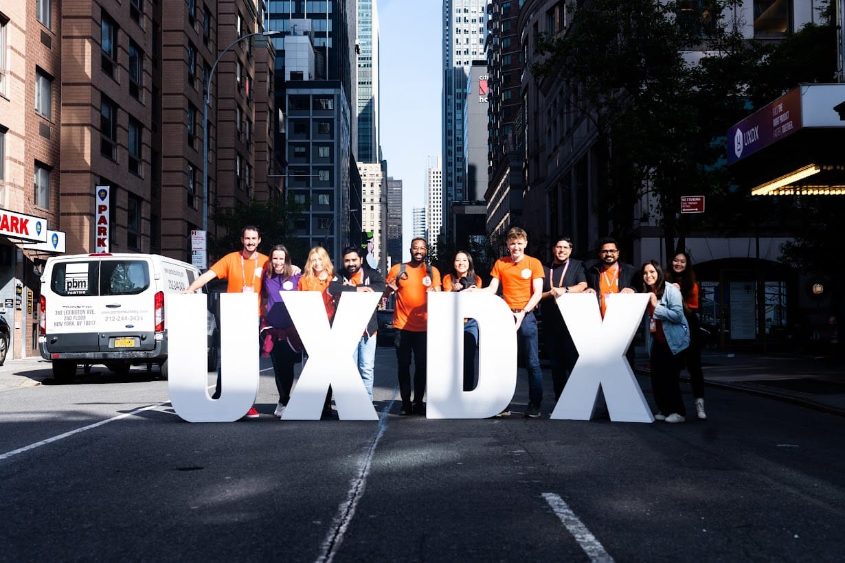 A group of attendees at the UXDX USA in New York City.