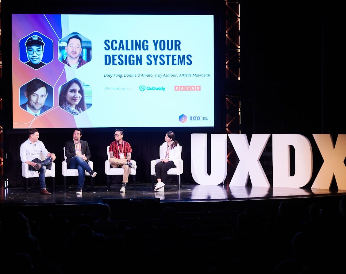 A group of attendees at the UXDX USA in New York City.